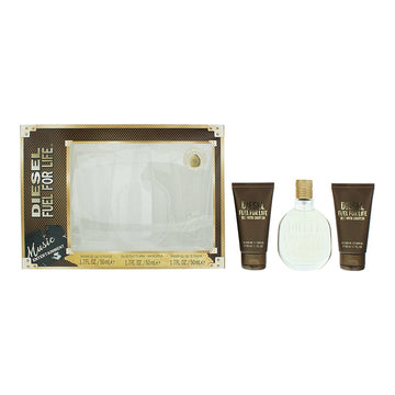 Diesel Fuel For Life 50ml EDT 3 Piece Gift Set