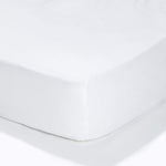 Right At Home White Fitted Sheet