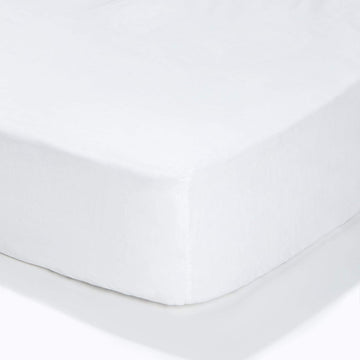 Right At Home White Fitted Sheet