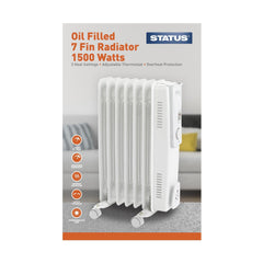 Status 7 Fin 1500w Oil Filled Radiator