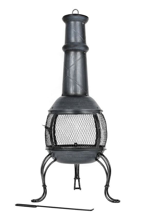 La Hacienda Large Ignacia Pewter Chiminea