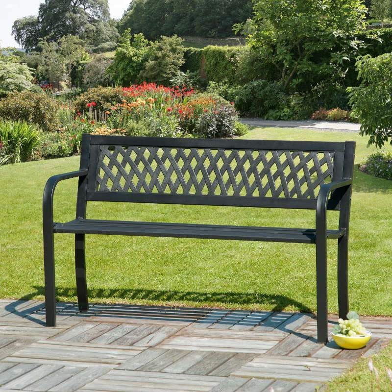 Lattice Back Garden Bench