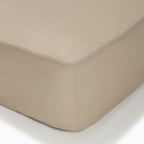 Hotel Collection 100% Cotton Fitted Sheet Taupe