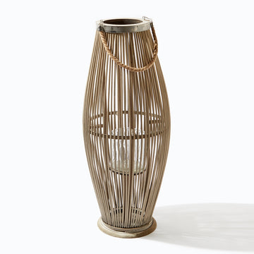 Outmore Extra Large Outdoor Grey Bamboo Lantern