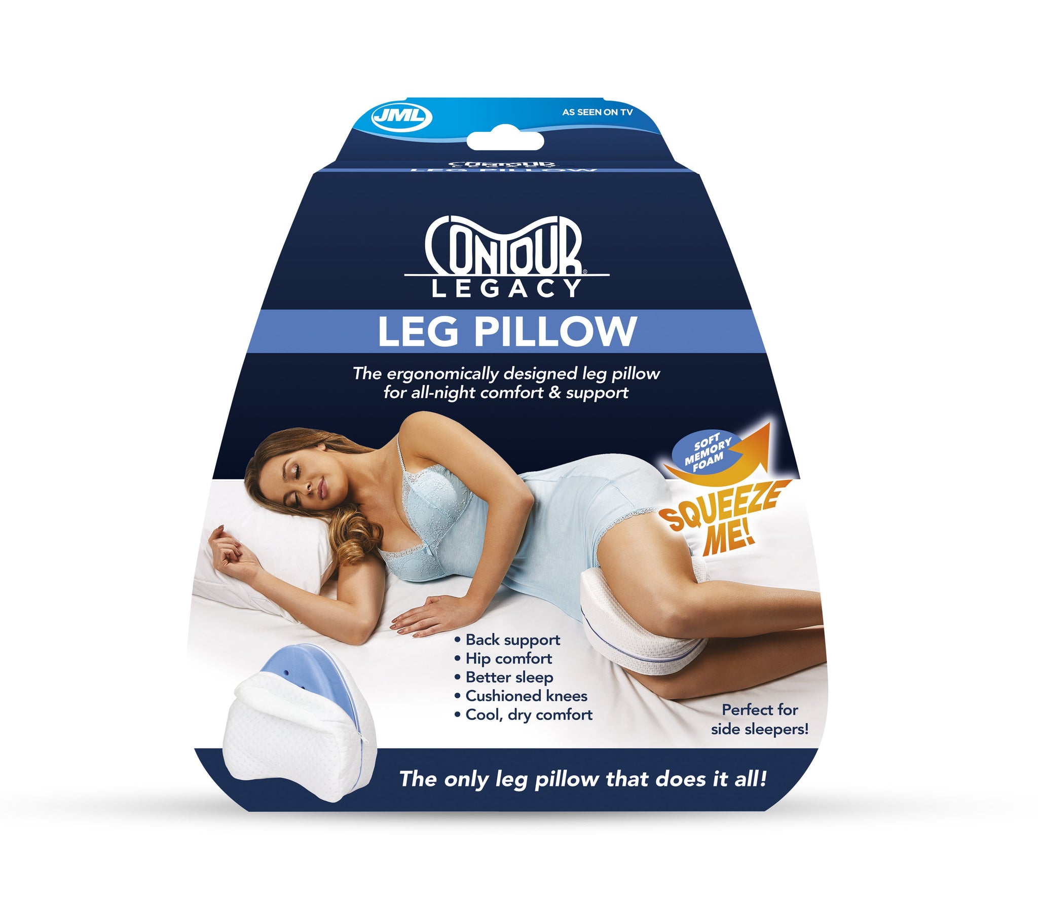 Relax And Rejuvenate With A Memory Foam Leg Pillow - Temu