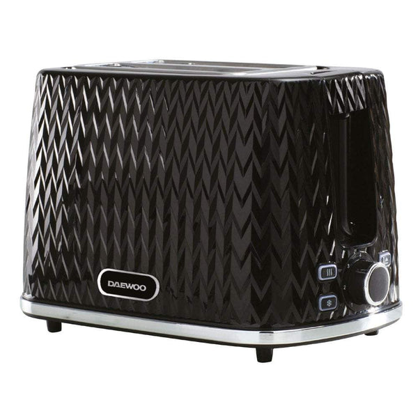 Daewoo Argyle 2 Slice Black Toaster