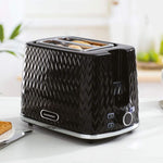 Daewoo Argyle 2 Slice Black Toaster