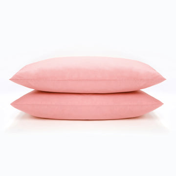 At Home Percale Pair of Pillowcases - Blush Pink