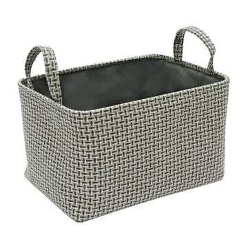 JVL Rectangle Textile Large Storage Basket