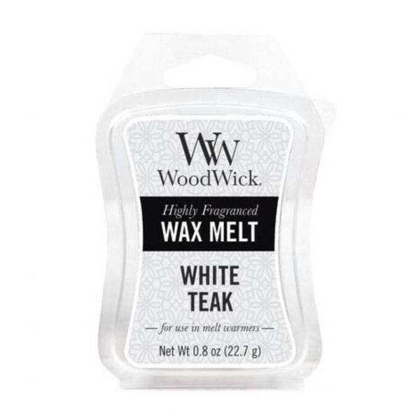 Woodwick Mini Wax Melt White Teak