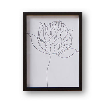 Artichoke Wall Art Black Frame 30X40cm