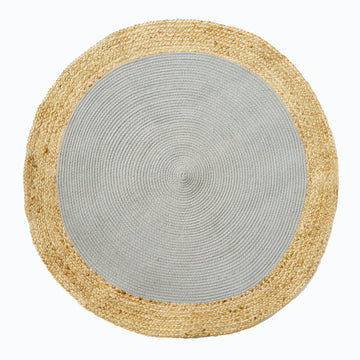 At Home Shore Cotton Jute Grey Rug