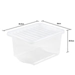 Wham Crystal 28L Box & Lid - Pack of 5