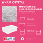 Wham Crystal 45L Box & Lid - Pack of 5