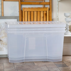 Pack of 3 Wham Crystal 110L Box and Lid