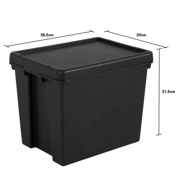 Wham Bam 24L Heavy Duty Recycled Box with Lid - Pack of 5