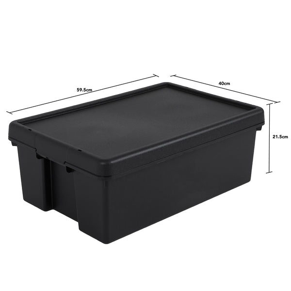 Wham Bam 36L Heavy Duty Recycled Box with Lid - Pack of 4