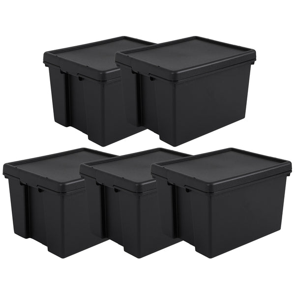 Wham Bam 45L Heavy Duty Recycled Box with Lid - Pack of 5