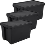 Wham Bam 62L Heavy Duty Recycled Box with Lid - Pack of 3