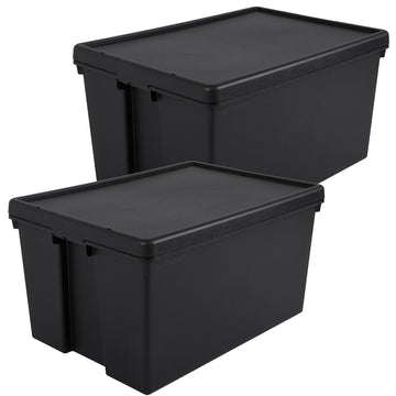 Wham Bam 96L Heavy Duty Recycled Box with Lid - Pack of 2
