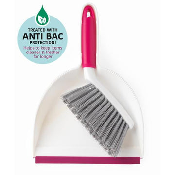 Kleeneze Mini Dustpan And Brush - Anti-Bacterial