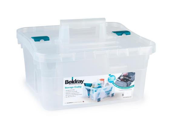 Beldray Small Clear Caddy with Lid