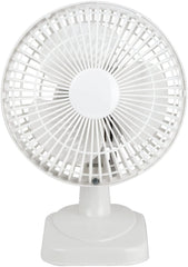Status 6 Inch White Desk Fan