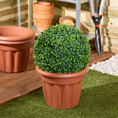 Vista Pack of 3 33cm Terracotta Round Planter