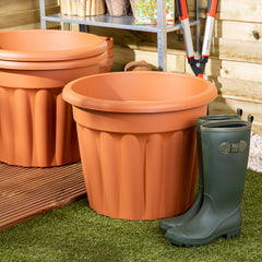 Vista Pack of 3 50cm Terracotta Round Planter
