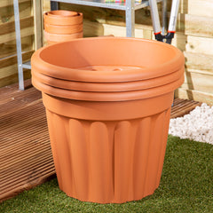 Vista Pack of 3 50cm Terracotta Round Planter