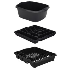 Casa Black 3 Piece Kitchen Set
