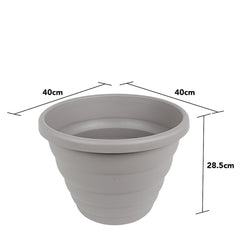 Beehive Set of 5 Grey 40cm Round Planter