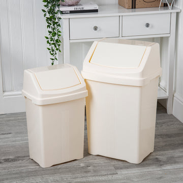 Casa 2 Piece Bin Set Soft Cream