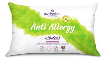 Slumberdown Anti Allergy Firmer Support Pillow Pair