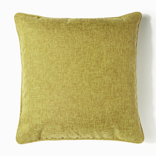 At Home Harvest Hatched Olive Cushion - 2 for £12