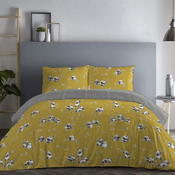 Fusion Panda Ochre Duvet Set