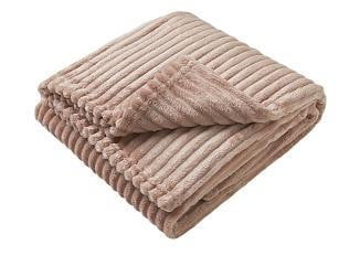 Fusion Ribbed Throw - Blush