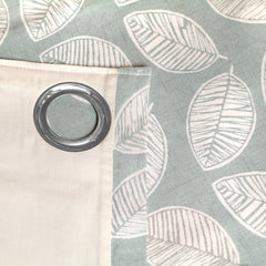 Fusion Delft Duck Egg Eyelet Curtains