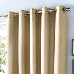 Fusion Sorbonne Natural Eyelet Curtains