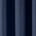 Fusion Sorbonne 100% Cotton Eyelet Curtains Navy