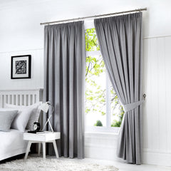 Fusion Dijon Silver Lined Curtains