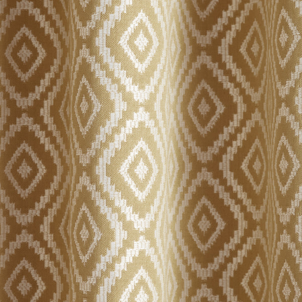 Appletree Loft Asha Jacquard Eyelet Curtains Ochre