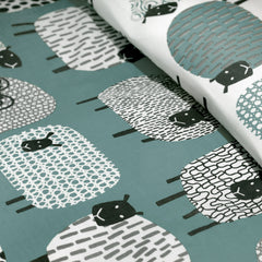 Fusion Dotty Sheep Easy Care Duck Egg Duvet Cover Set