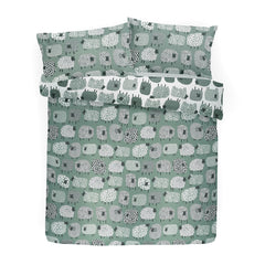 Fusion Dotty Sheep Easy Care Duck Egg Duvet Cover Set