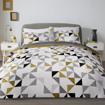 Fusion Hendra Easy Care Duvet Set Ochre