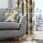 Fusion Tropical 100% Cotton Cushion Ochre