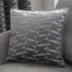 Curtina Kendal Charcoal Jacquard Cushion
