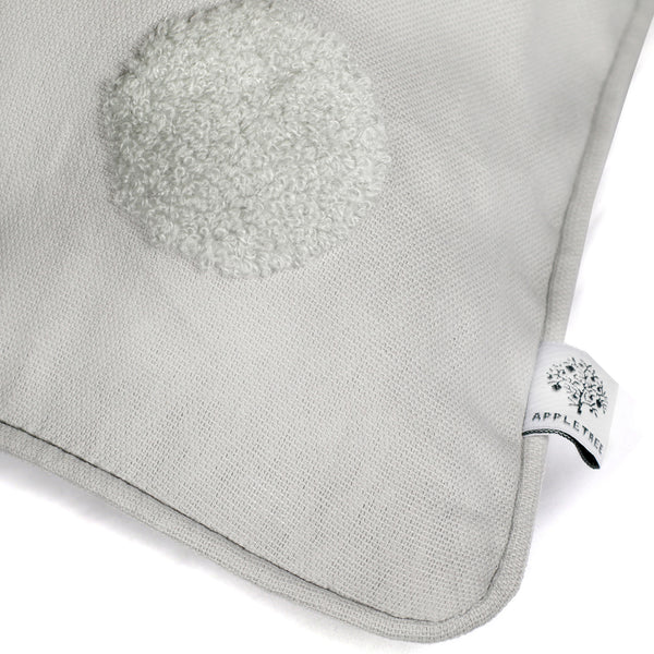Appletree Boutique Zara Tufted Spots Cushion Silver