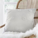 Appletree Boutique Zara Tufted Spots Cushion Silver