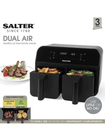 Salter Dual Cook Air Fryer 7.4L